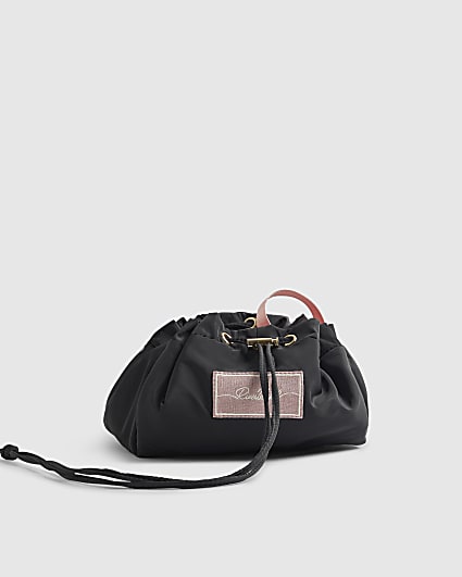 Black Drawstring Makeup Bag