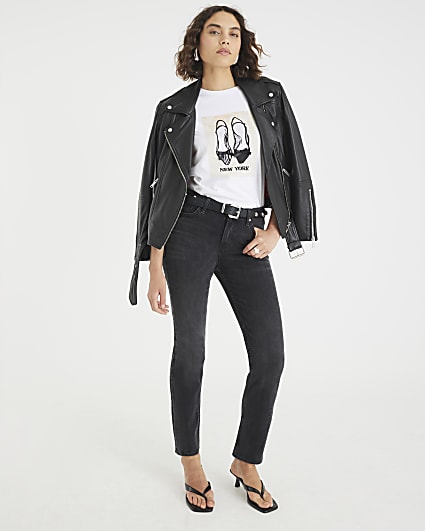 White New York Heels T-shirt