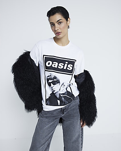 White Short Sleeve Oasis T-shirt