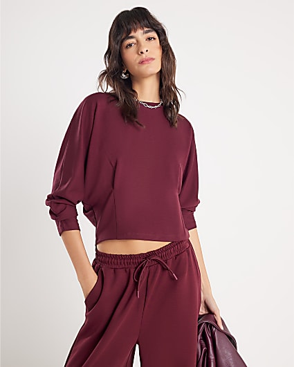 Red Premium Batwing Sweatshirt
