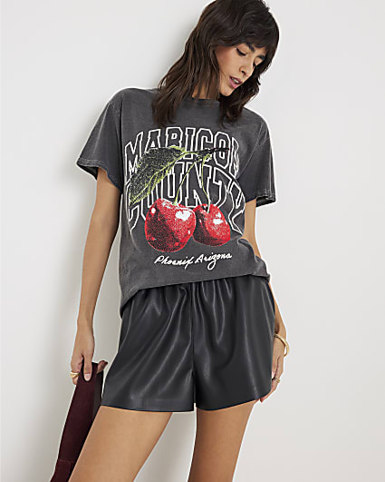 Grey Short Sleeve Arizona Cherry T-shirt