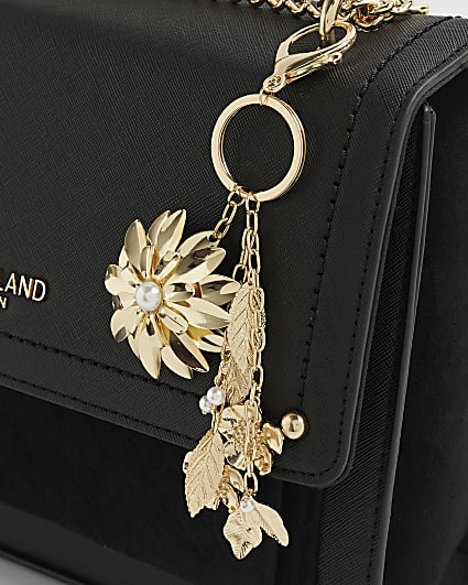 Gold Flower Cluster Bag Charm