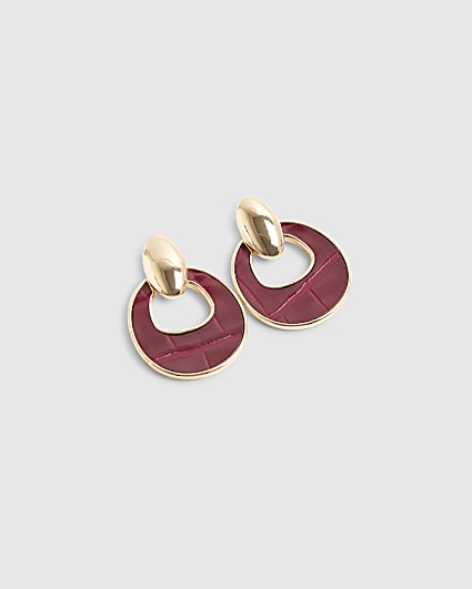 Red Door Knocker Earrings