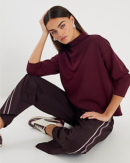 Red Premium Long Sleeve Top