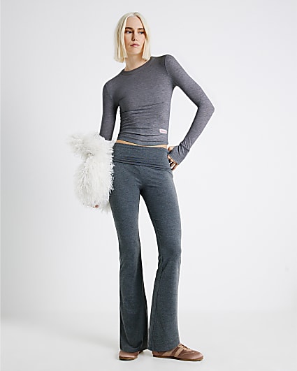 Grey RVR Edition Flare Trousers