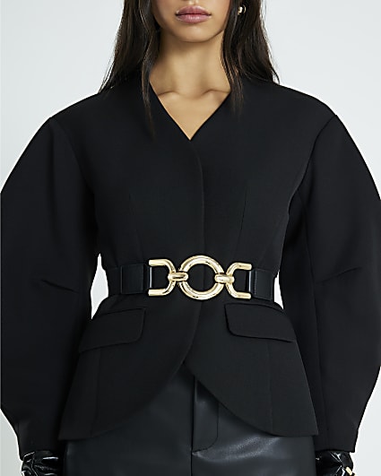 Black Chain Link Waist Belt