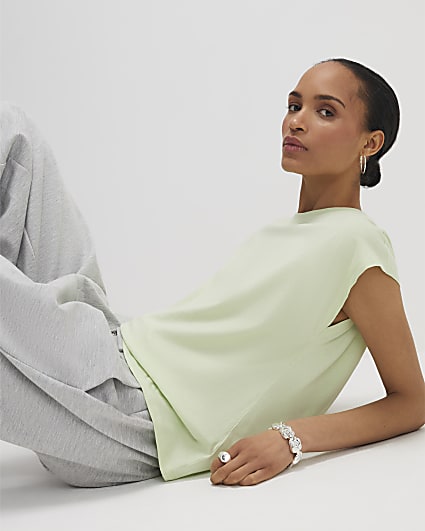 Green Grown On Sleeve T-Shirt