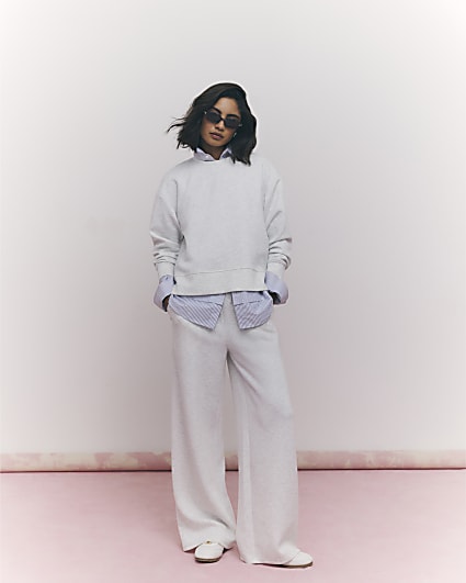 Grey Boxy Sweatshirt