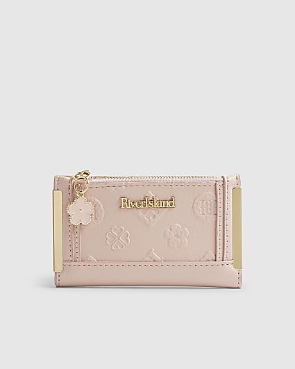 Pink Monogram Metal Corner Purse