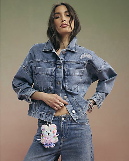 Blue Year Zero Notes Denim Jacket