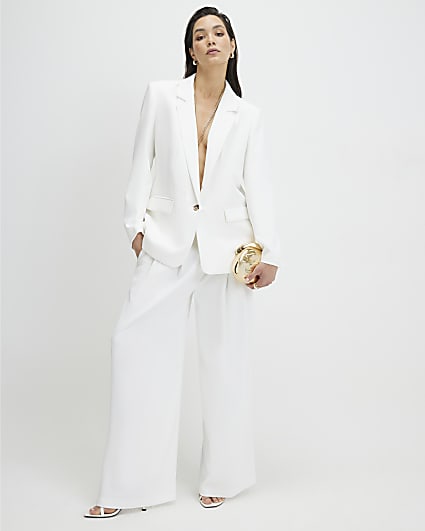 White Long Sleeve Blazer