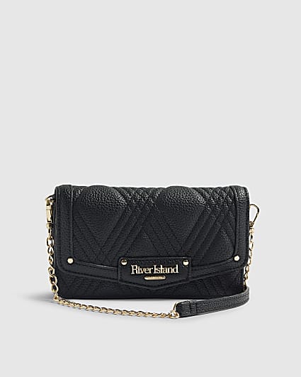 Black Quilted Crossbody Purse
