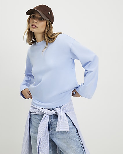 Blue Long Sleeve Sweatshirt