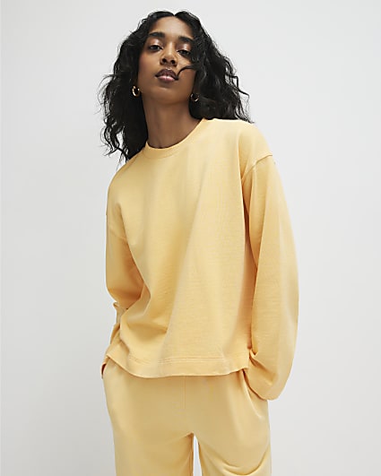 Orange Long Sleeve Sweatshirt