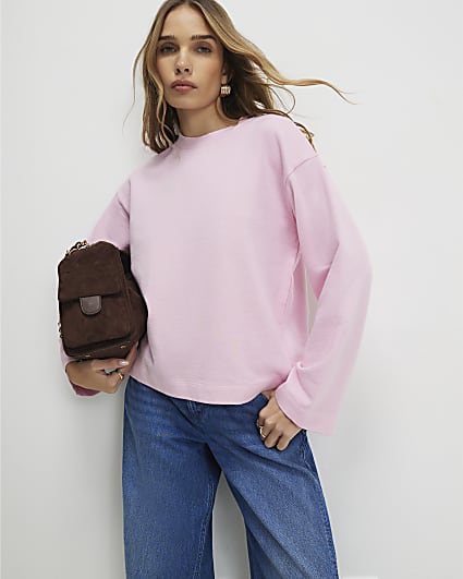 Pink Long Sleeve Sweatshirt