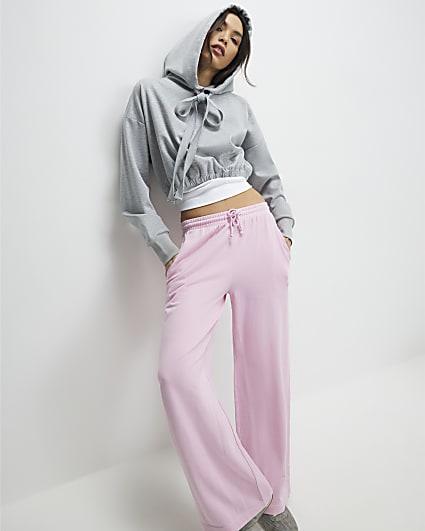 Pink Wide Leg Joggers