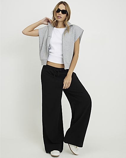 Black Wide Leg Joggers