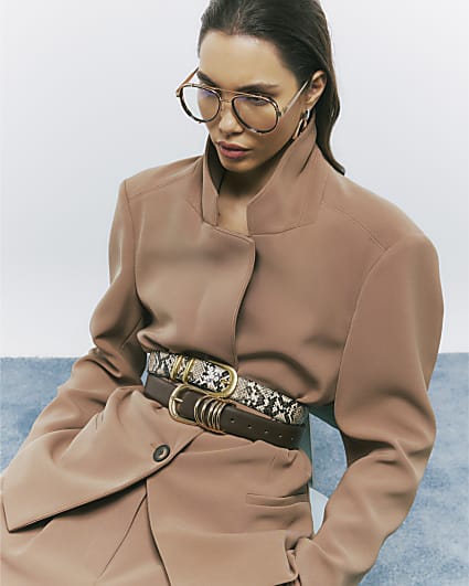 Brown Oversized Blazer