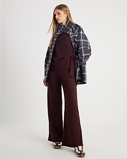Brown Ribbed Trousers