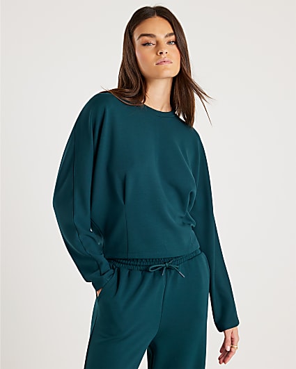 Green Premium Batwing Sleeve Sweatshirt