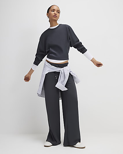 Grey Premium Batwing Sleeve Sweatshirt