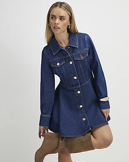 Petite Denim Shirt Dress