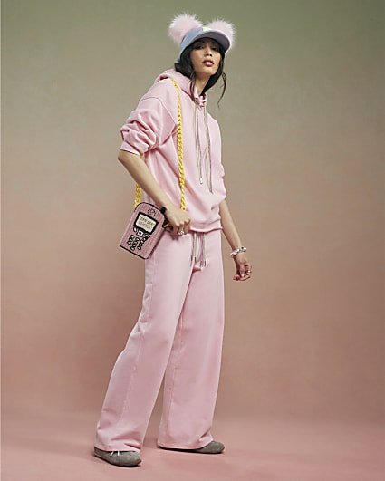 Pink Year Zero Embellished Cord Joggers