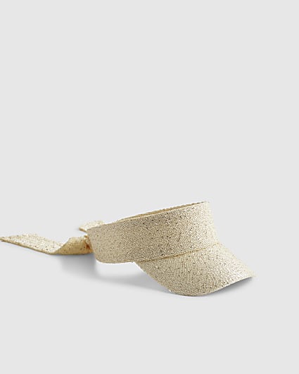 Gold Sequin Visor