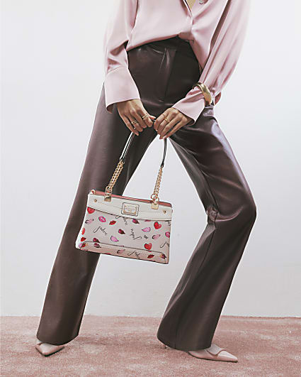 Cream J'adore Chain Handle Shoulder Bag