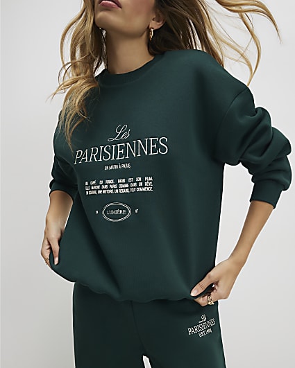 Green Les Parisiennes Sweatshirt