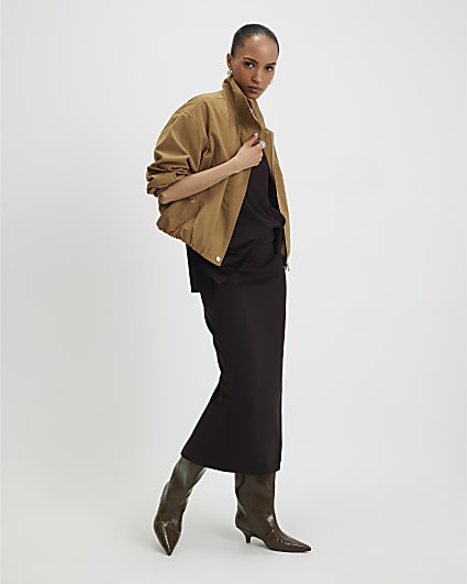 Brown Premium Maxi Skirt