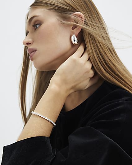 Silver Diamante Bracelet