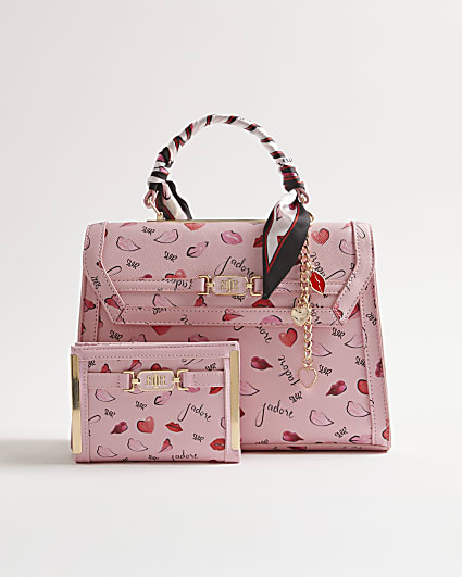 Pink J'adore Charm Tote Bundle Bag
