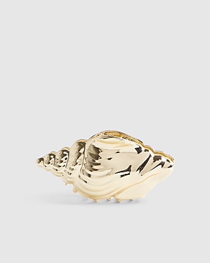 Gold Sea Shell Claw Hair Clip