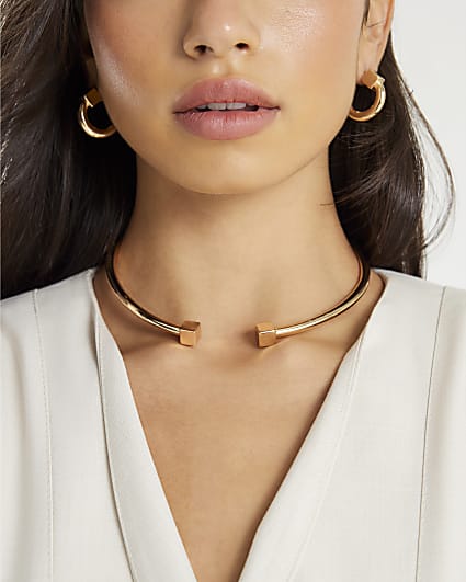 Gold Hinged Necklace