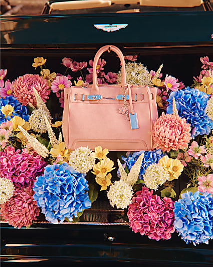 Pink Soft Lock Front Tote Bag