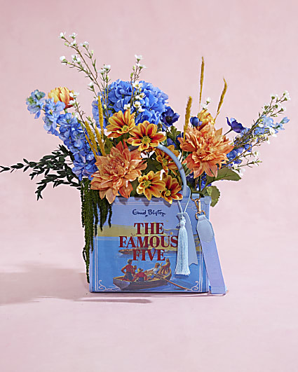 Blue Enid Blyton Medium Embroidered Tote bag