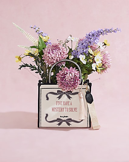 Cream Enid Blyton Bow Medium Tote Bag