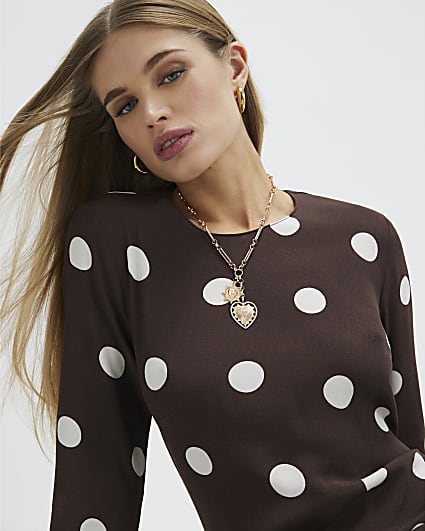 Gold Heart and Star Pendant Necklace