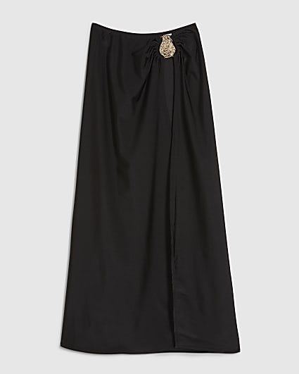 Black Hardware Maxi Sarong