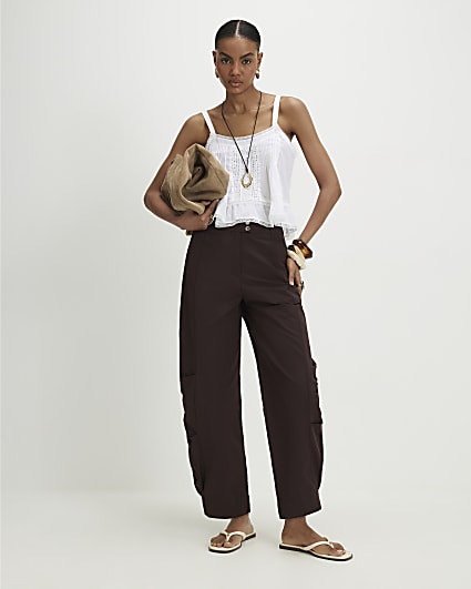 Red Barrel Leg Trousers