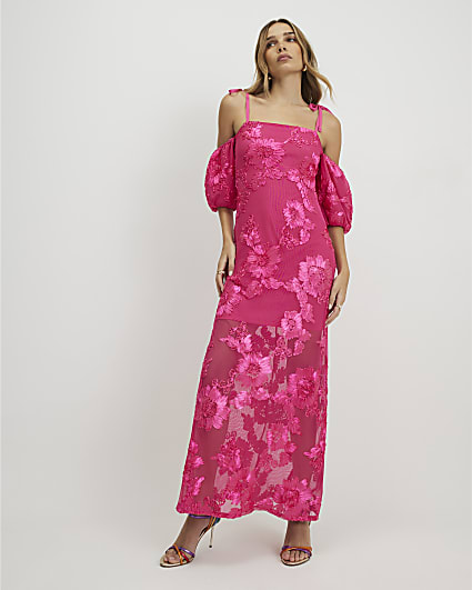 Pink Cornelli Maxi Dress