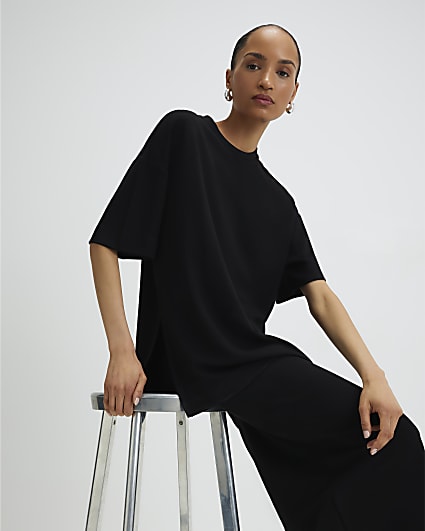 Black Clean Oversized T-shirt