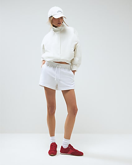 White Elasticated Shorts