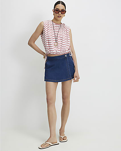 Blue Denim Skort