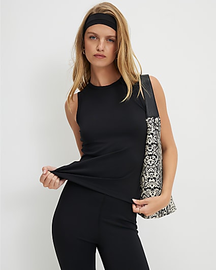 Black High Waisted Kick Flare Leggings