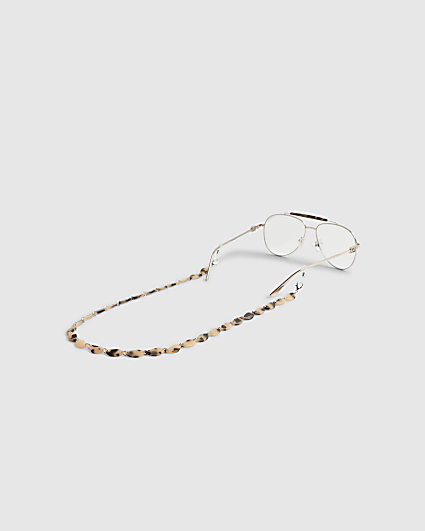 Brown Tortoise Shell Sunglasses Chain