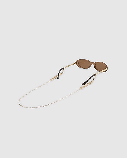 Gold Beaded Sunglasses Chain