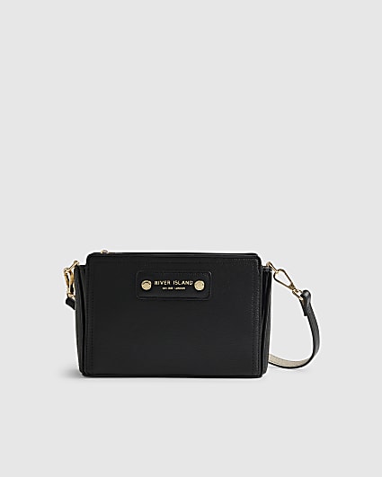 Black Boxy Cross Body Bag