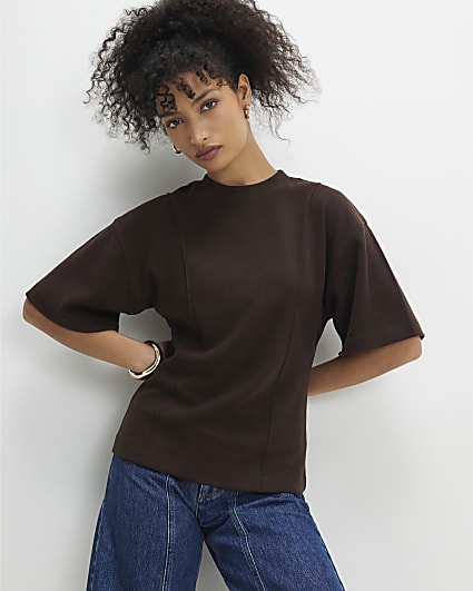 Brown Cosy Short Sleeve T-Shirt